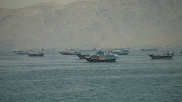 Iran targeted a U.S. airbase on Thursday after the U.S. military struck one of its drone operations near the Strait of Hormuz, an escalation in hostilities that dampened hopes for a peace deal and sent oil prices surging again.