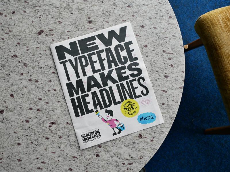 Drawing on the heyday of the tabloid press and the inspiring archives at St Bride, the all-caps variable font marks the launch of D8's new type studio – and a break from spiralling licence fees – a...