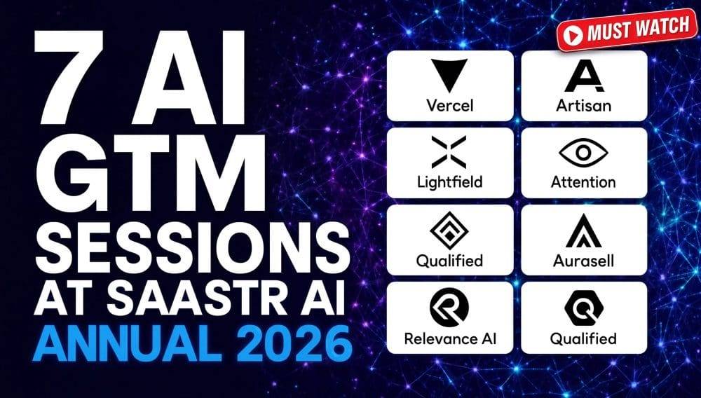 We run SaaStr with 3 humans and 21+ AI agents. Two of the companies that just presented are already in our own stack. Ava from Artisan sent 7,000 cold emails for us in a six-week stretch. The “Amelia AI” running on our site is Piper from Qualified. So when th…