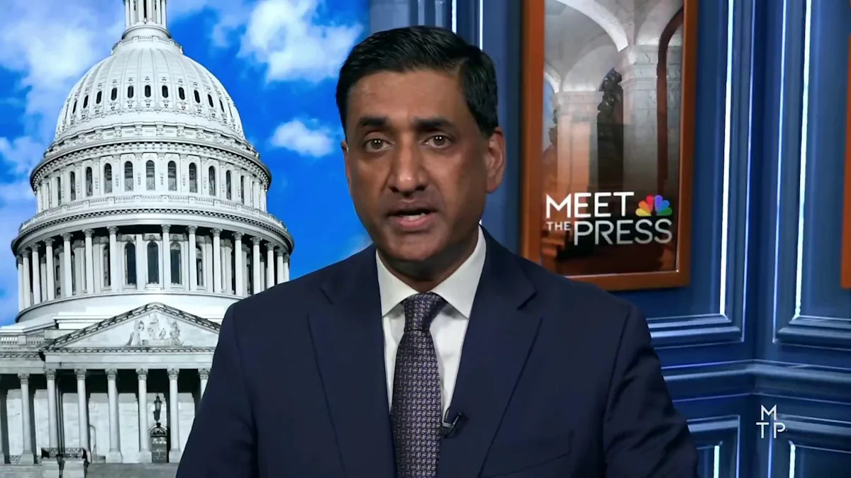 Rep. Ro Khanna (D-Calif.) tells Meet the Press Democrats should refine their economic message and focus on reasoned debate after the Democratic National Comm...